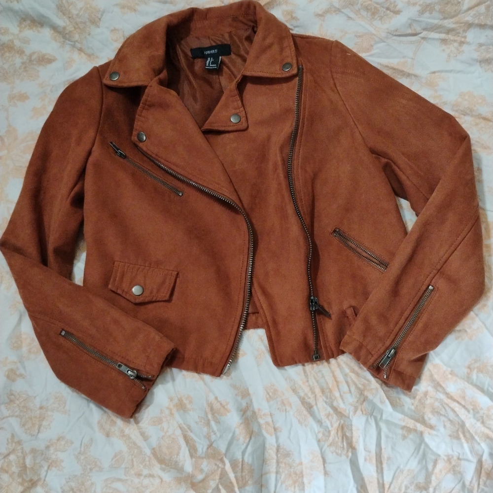 Forever 21 Tan Suede Jacket